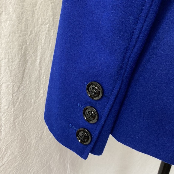 Guess Blue Wool Blend Coat - Picture 3 of 6